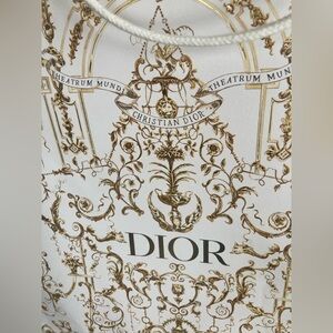 Christian Dior Limited Edition White and Gold Tote Bag